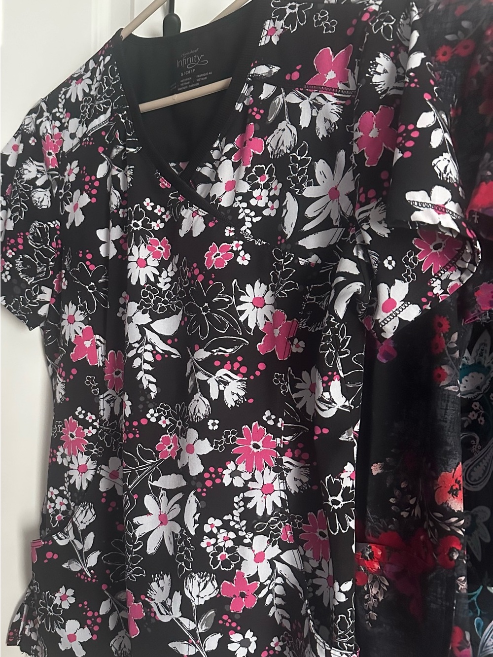 Set of 10 Medical Scrub tops Size Small mostly - Picture 3 of 12